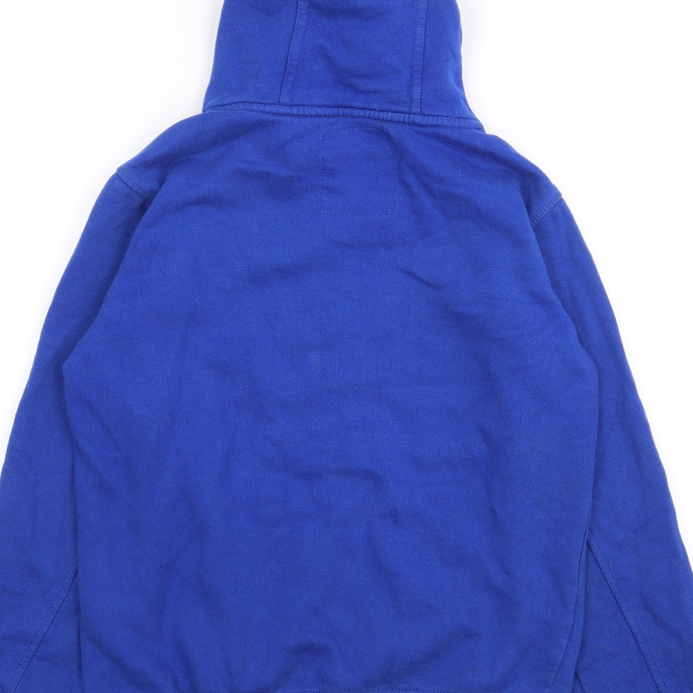 Ripstop Boys Blue Cotton Pullover Hoodie Size S Pullover