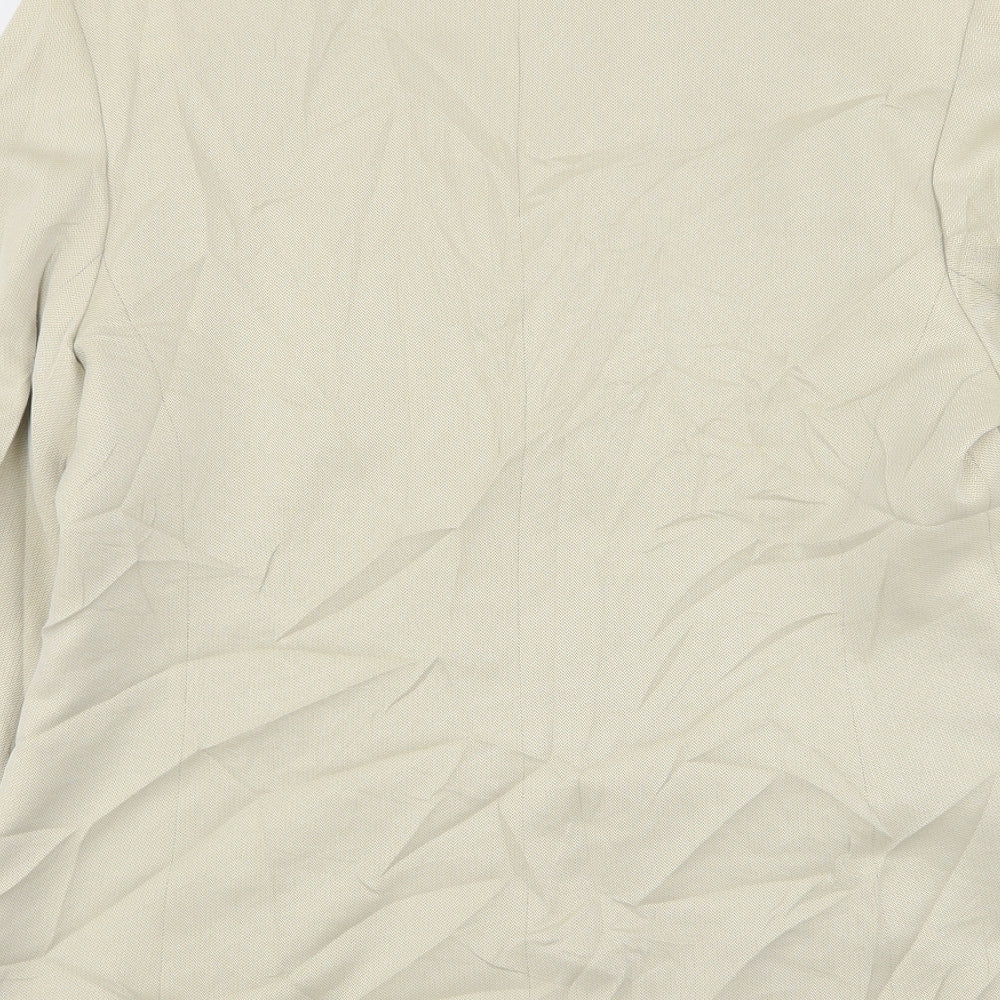 Mackays Womens Beige Polyester Jacket Suit Jacket Size 16