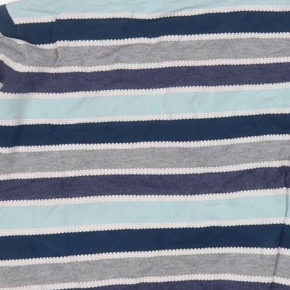 Preworn Womens Multicoloured Round Neck Striped Viscose Pullover Jumper Size L