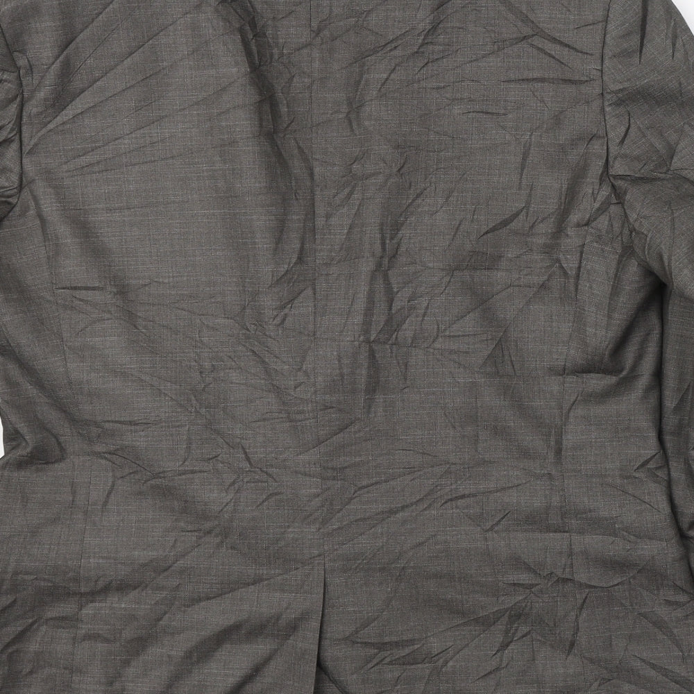 George Mens Grey Polyester Jacket Suit Jacket Size 42