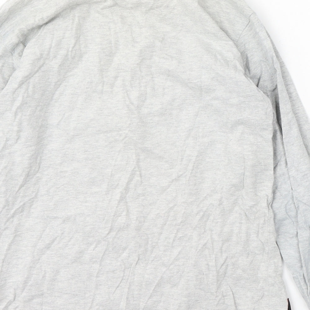NEXT Boys Grey Cotton Basic T-Shirt Size 9 Years Round Neck - LEGO
