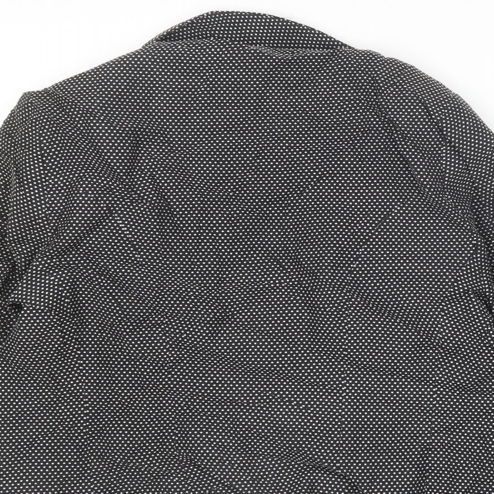 Marks and Spencer Womens Black Geometric Jacket Blazer Size 16