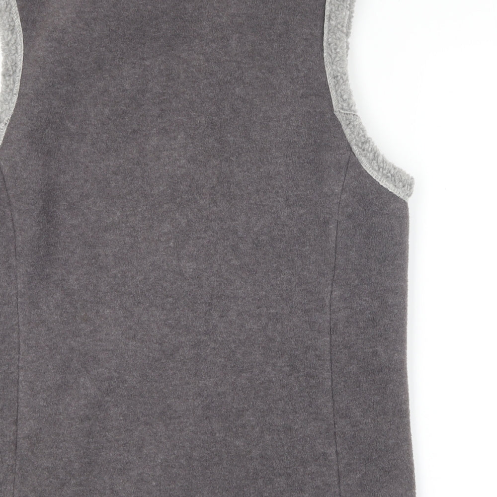 Janique Womens Grey Gilet Jacket Size M Zip