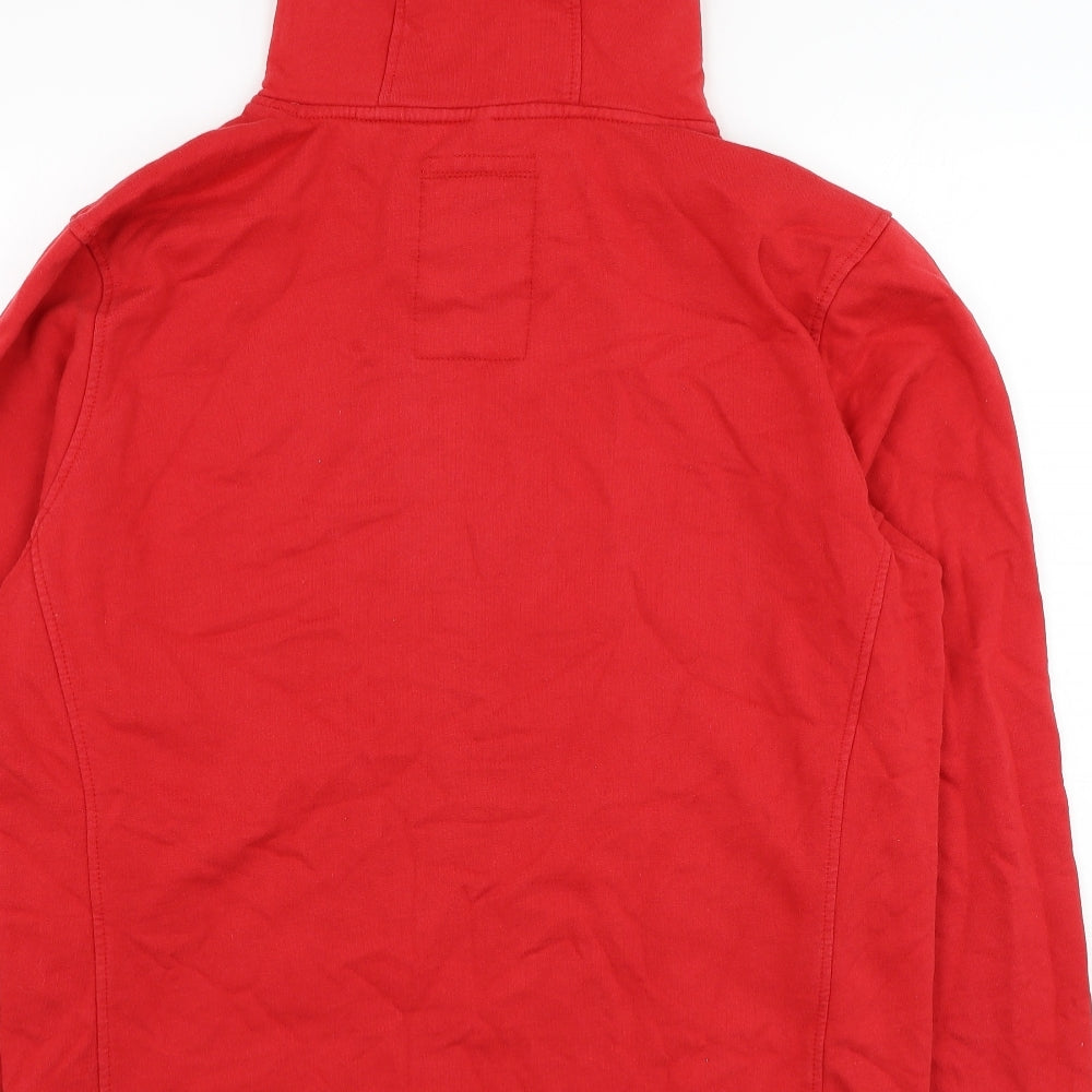 Crosshatch Mens Red Cotton Hoodie Size 2XL