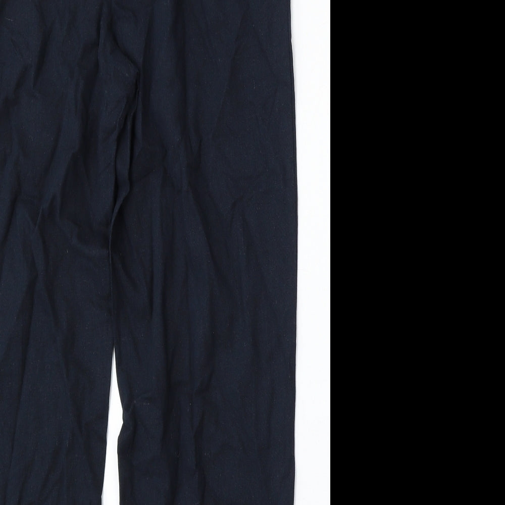 Et Vous Womens Blue Viscose Trousers Size 10 L27 in Regular