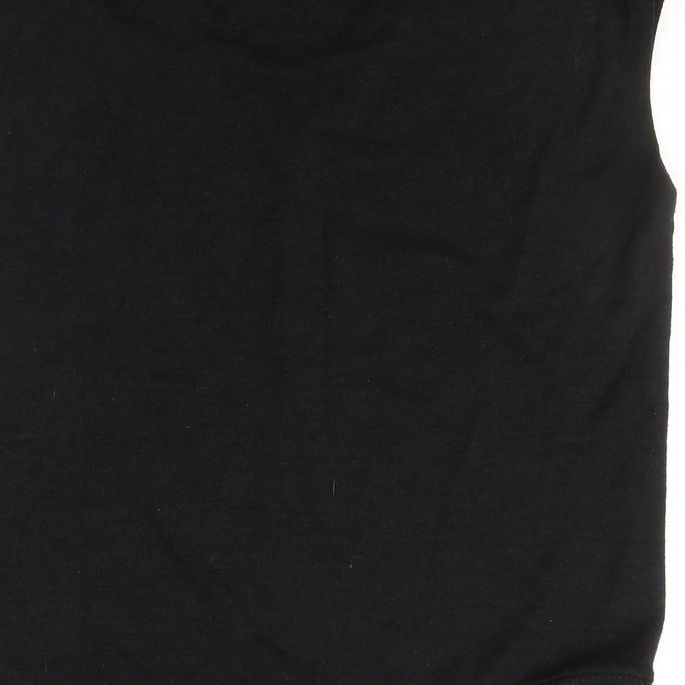 Gap Mens Black Polyester T-Shirt Size S V-Neck
