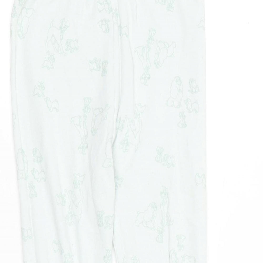George Baby Green Geometric Cotton Jogger Leggings Size 12-18 Months - Disney