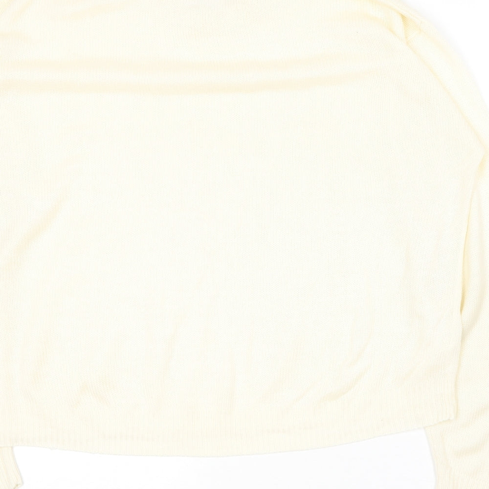 Berkertex Womens Yellow Round Neck Acrylic Pullover Jumper Size 18