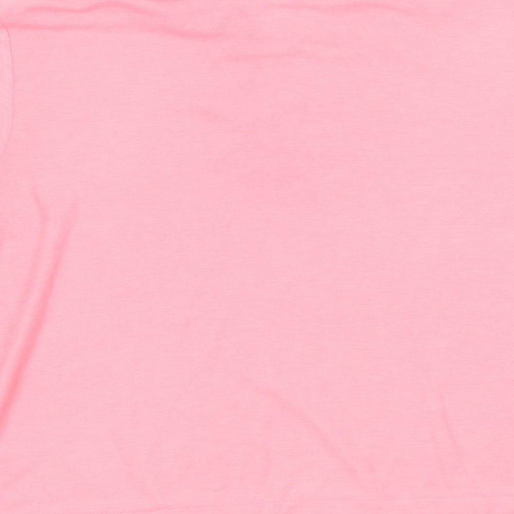 Littlewoods Womens Pink Polyester Basic Polo Size 16 Collared