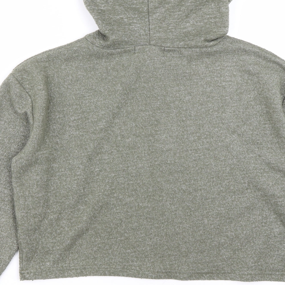 Primark Womens Green Polyester Pullover Hoodie Size XS Drawstring - Size 6-8