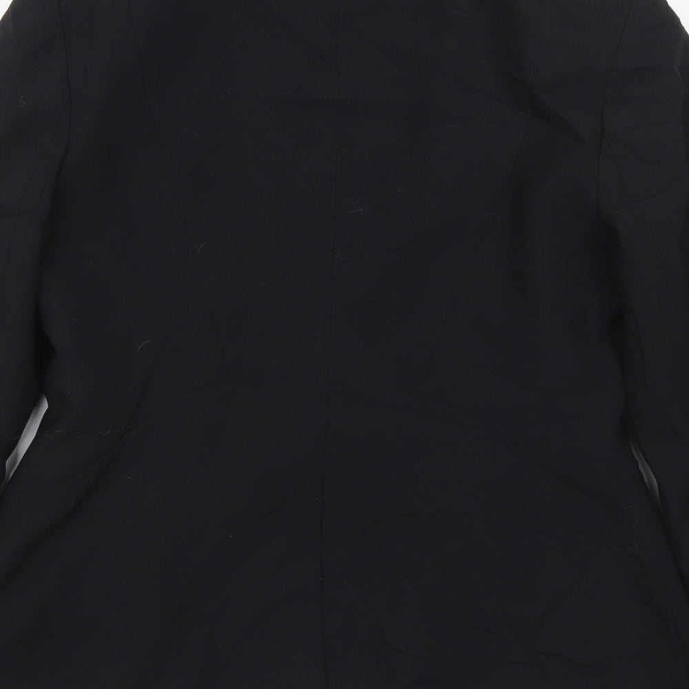 Primark Womens Black Polka Dot Polyester Jacket Suit Jacket Size 12