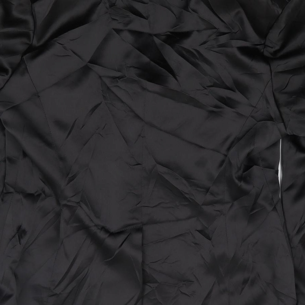 Select Womens Black Polyester Jacket Blazer Size 12