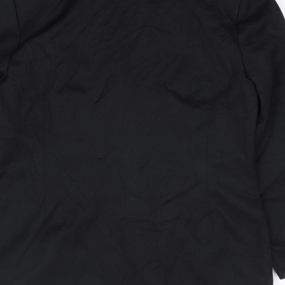 Willow Ridge Womens Black Polyester Jacket Suit Jacket Size 8