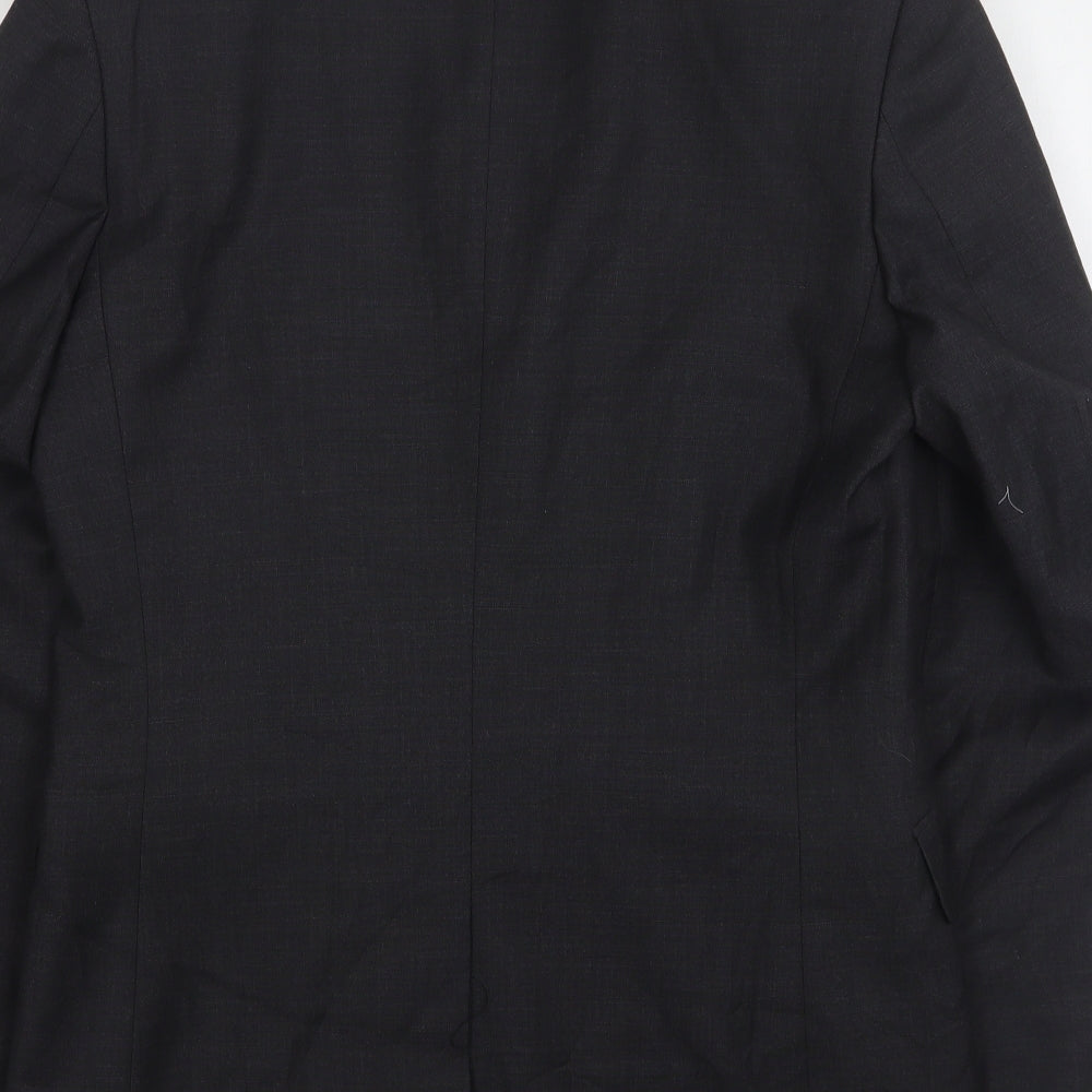 Burton Mens Grey Polyester Jacket Suit Jacket Size 46