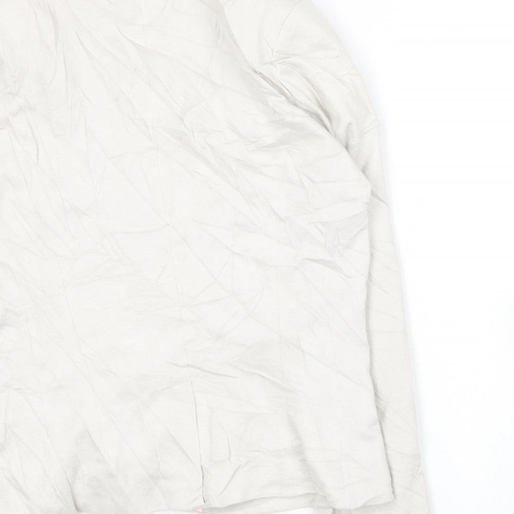 Pimkie Womens Ivory Jacket Blazer Size L