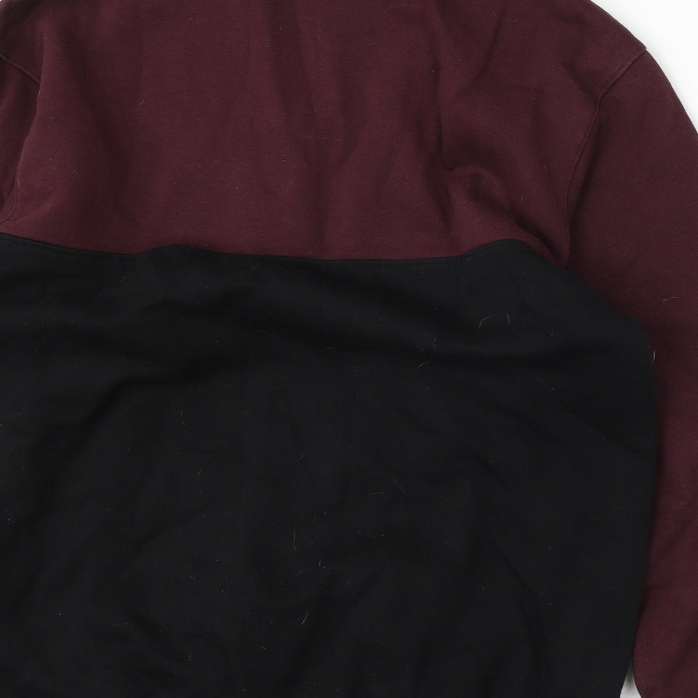Divided by H&M Mens Red Cotton Pullover Sweatshirt Size M