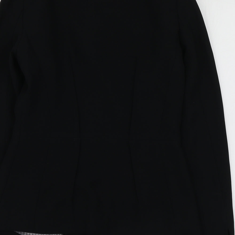 NEXT Womens Black Polyester Jacket Suit Jacket Size 8