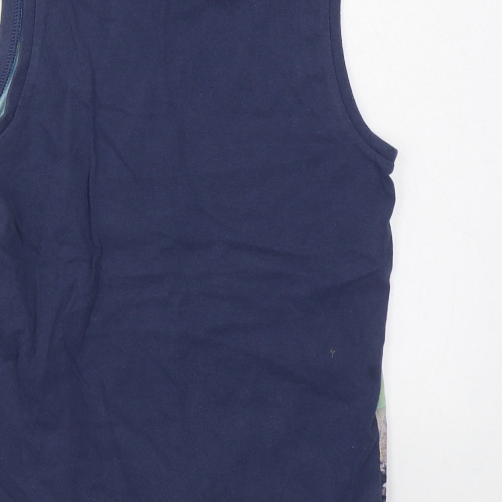 H&M Boys Multicoloured 100% Cotton Basic Tank Size 7-8 Years Round Neck Pullover