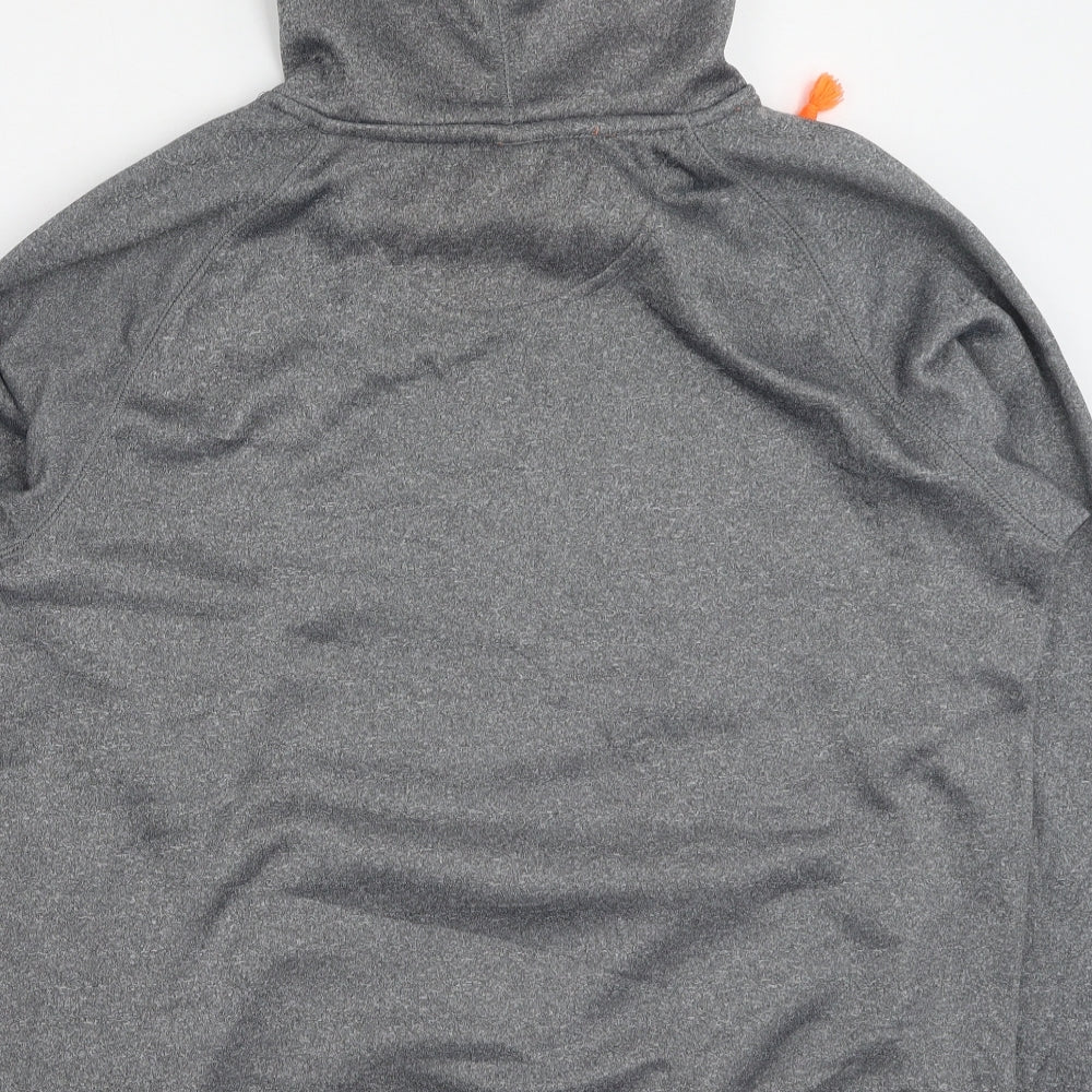 Pro-player Mens Grey Polyester Pullover Hoodie Size S