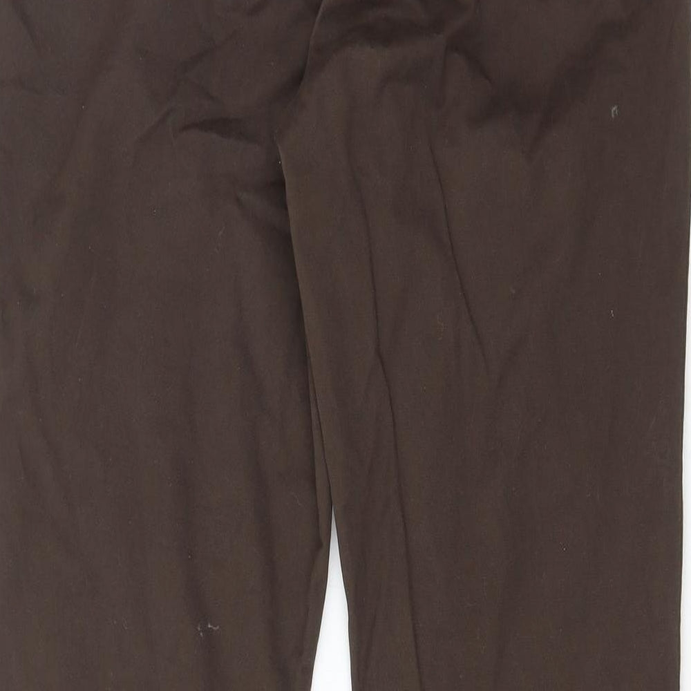 Ralph Lauren Mens Brown Cotton Trousers Size S L34 in Regular