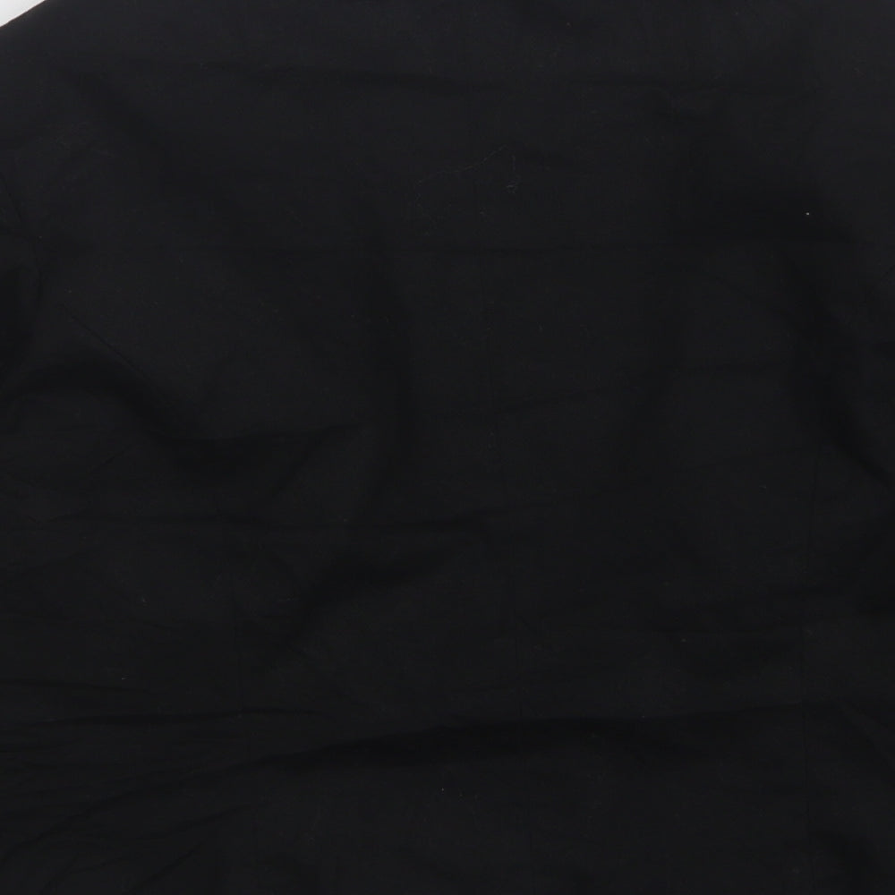 New Look Womens Black Cotton Jacket Suit Jacket Size 14