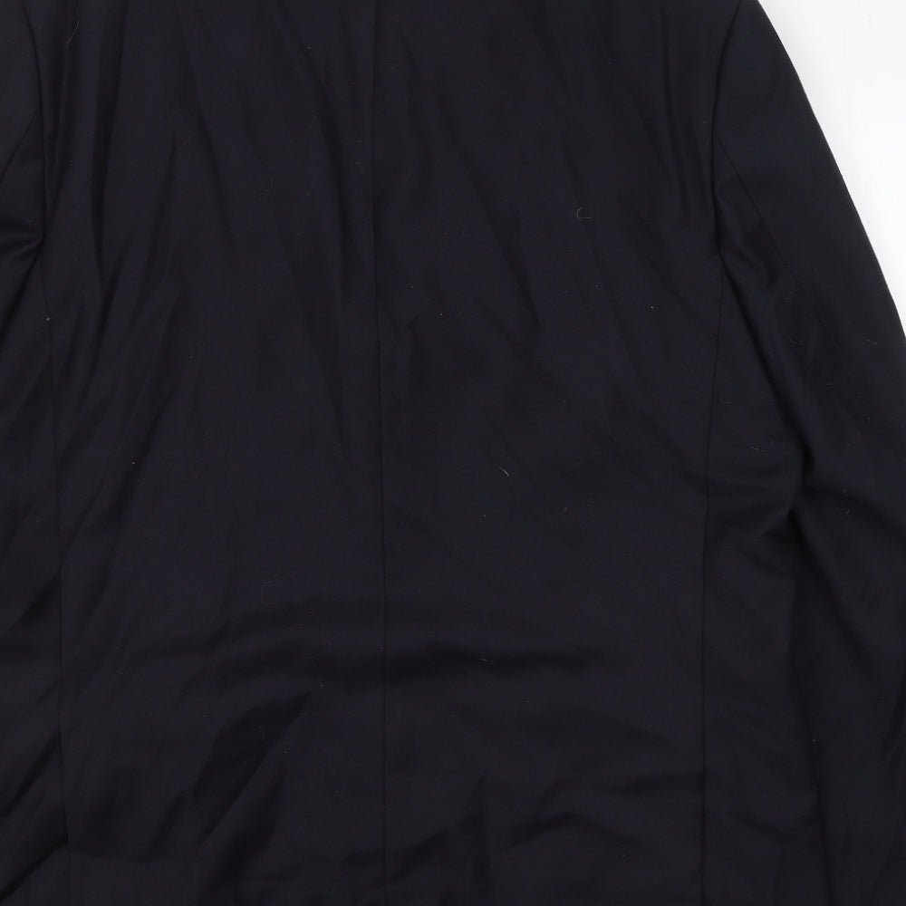 Greenwoods Mens Blue Polyester Jacket Suit Jacket Size 44