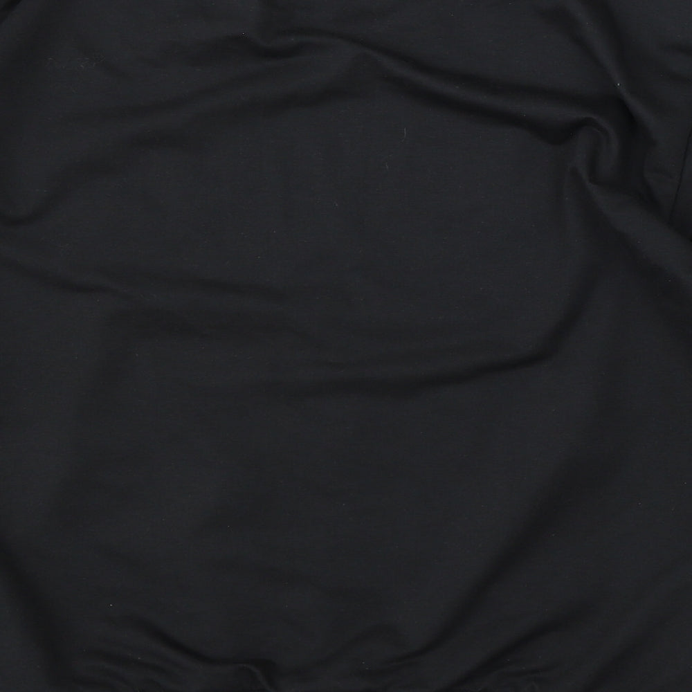 ronwe Womens Black Polyester Pullover Sweatshirt Size L