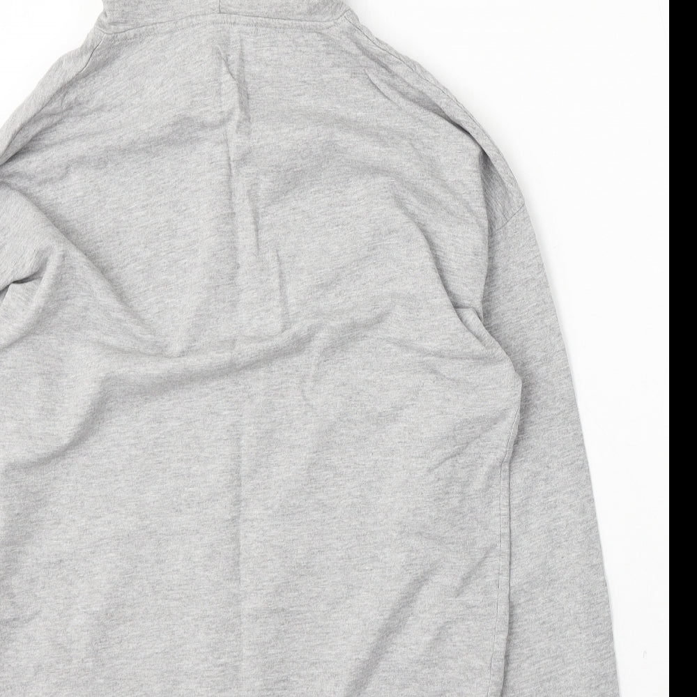 NEXT Mens Grey Cotton Pullover Hoodie Size M