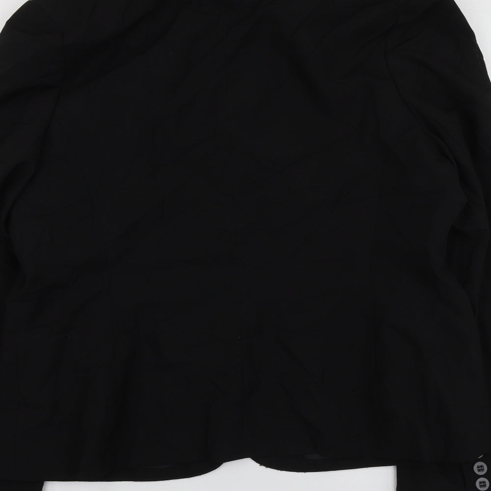 Dorothy Perkins Womens Black Polyester Jacket Suit Jacket Size 10