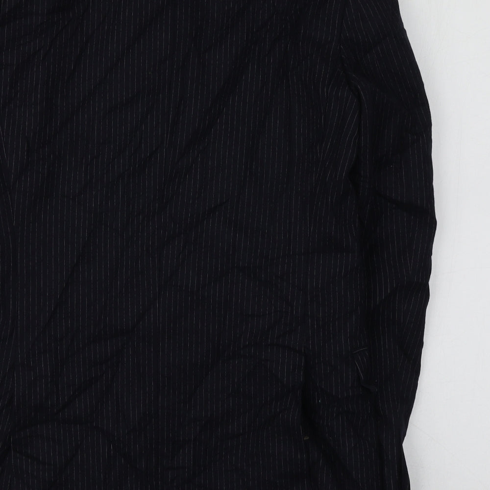 C&A Mens Blue Striped Wool Jacket Suit Jacket Size 36