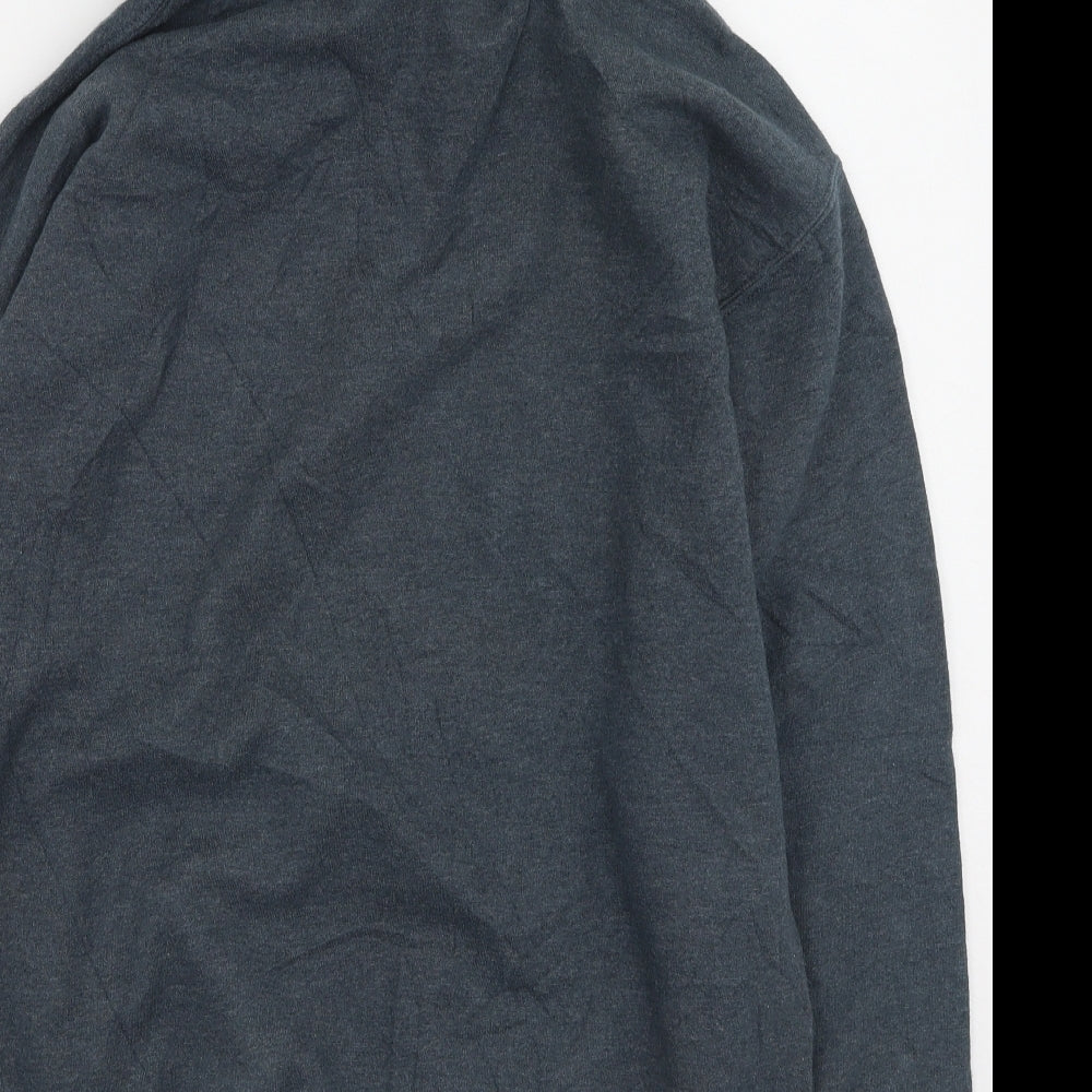 Gildan Womens Grey Cotton Pullover Hoodie Size M