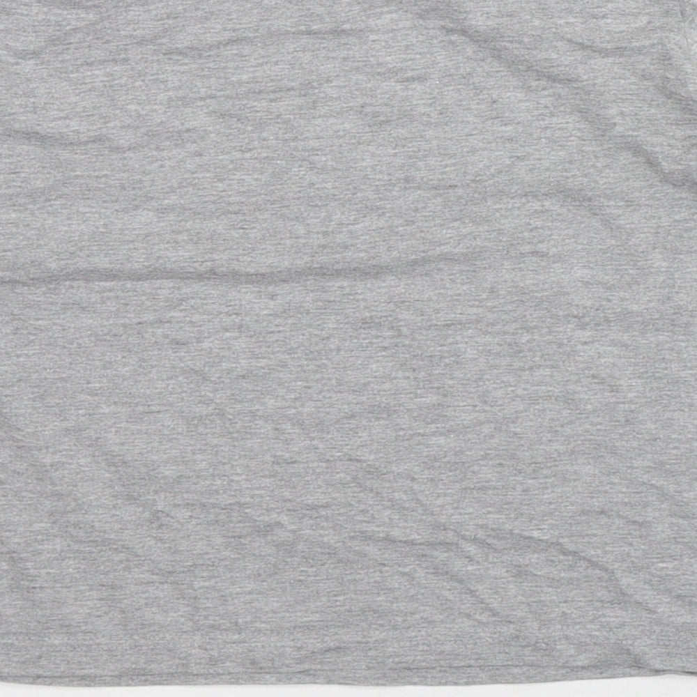 Primark Boys Grey Cotton Pullover T-Shirt Size 6-7 Years Crew Neck - Stegosaurus