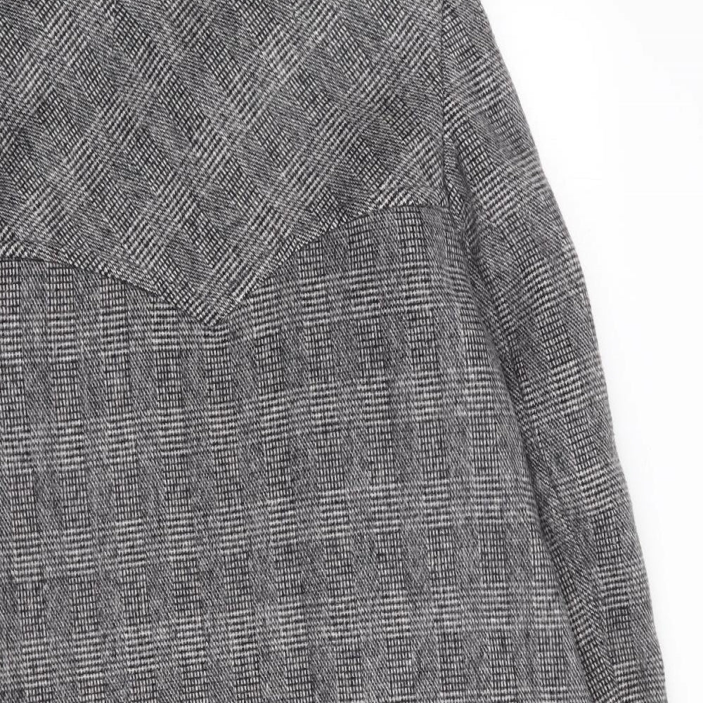 La Petite Womens Grey Jacket Blazer Size S Button