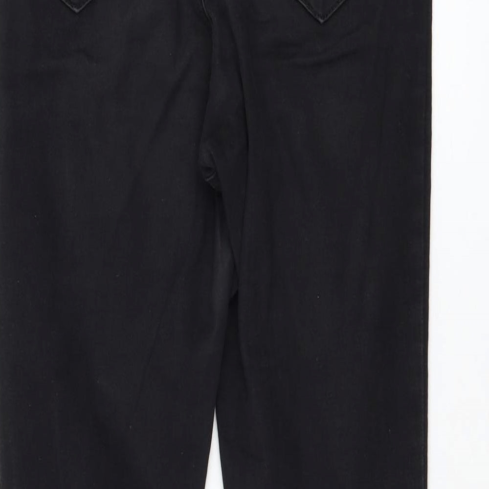 Primark Womens Black Cotton Skinny Jeans Size 10 L30 in Regular Zip