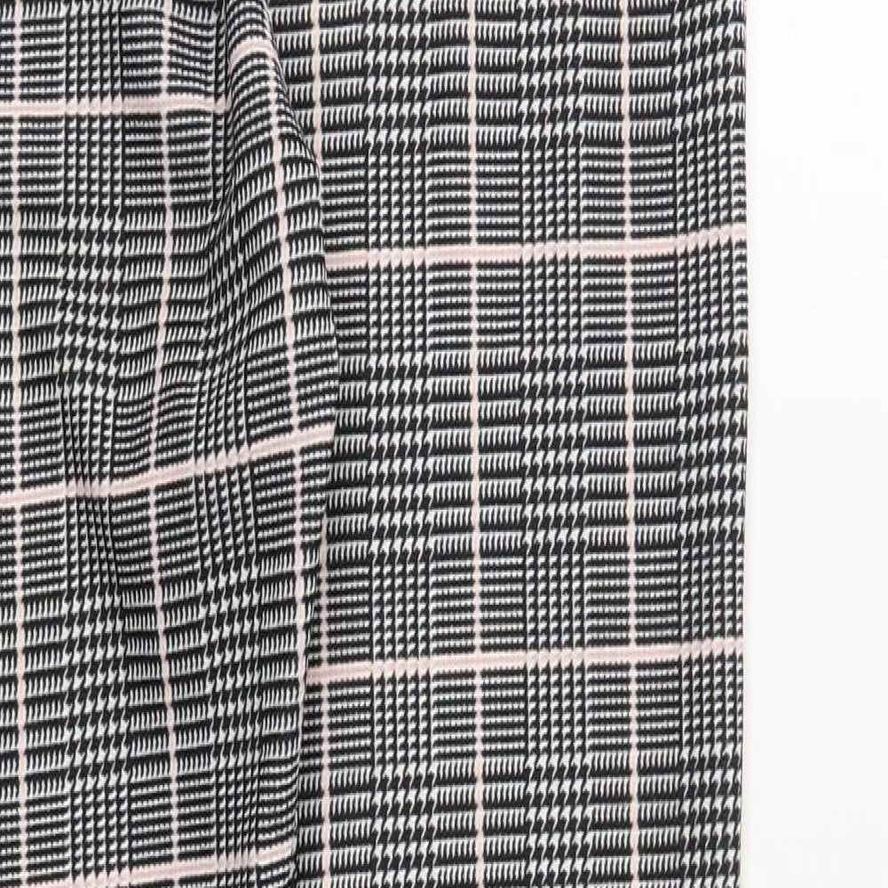 PRETTY LITTLE THING Womens Grey Plaid Polyester Jegging Leggings Size 4 L32 in
