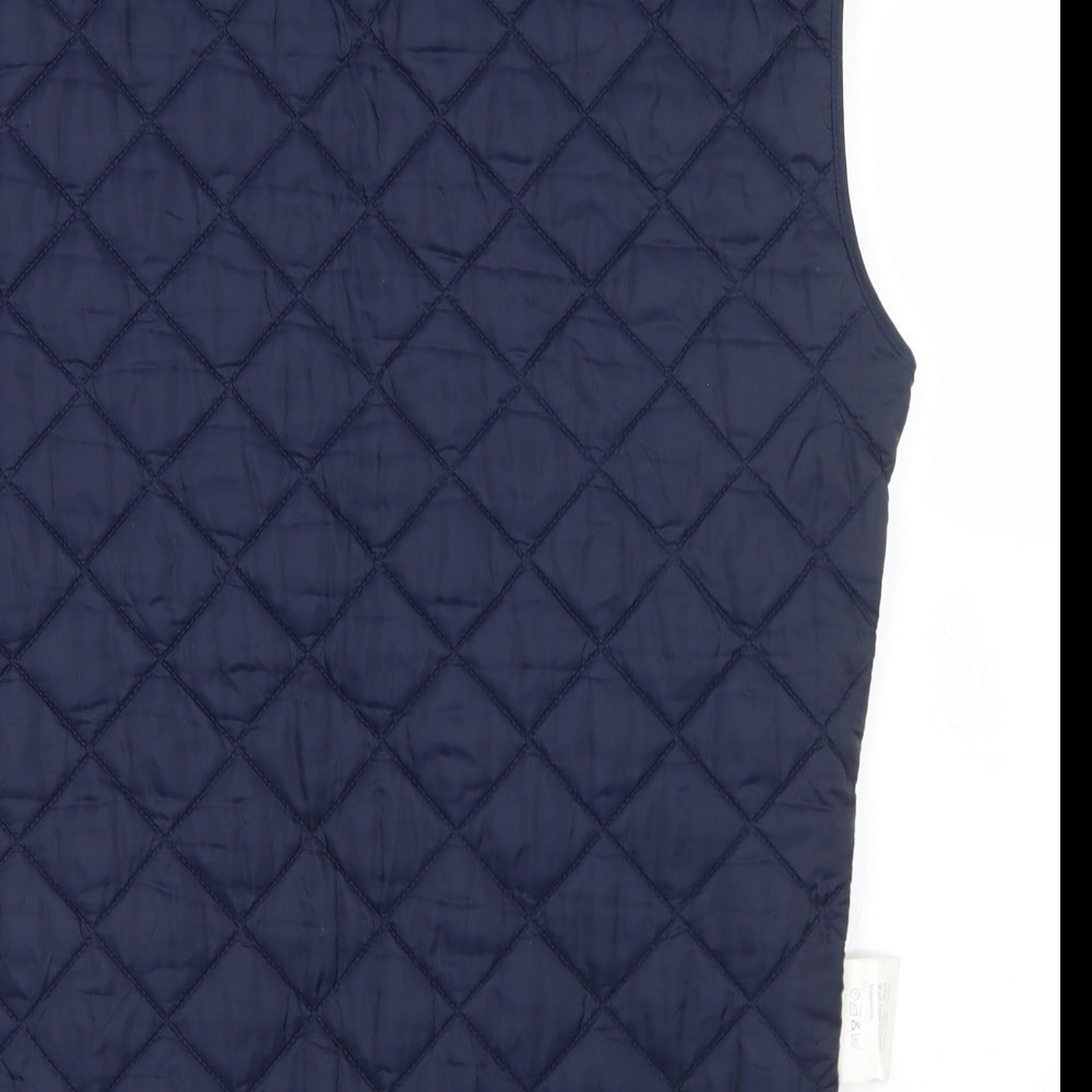 Boyd Cooper Mens Blue Gilet Coat Size S Zip