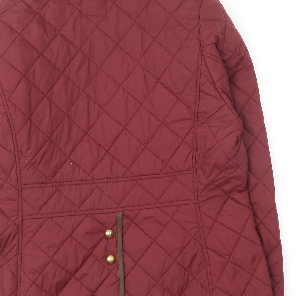Betty Kay Womens Purple Quilted Coat Size XL