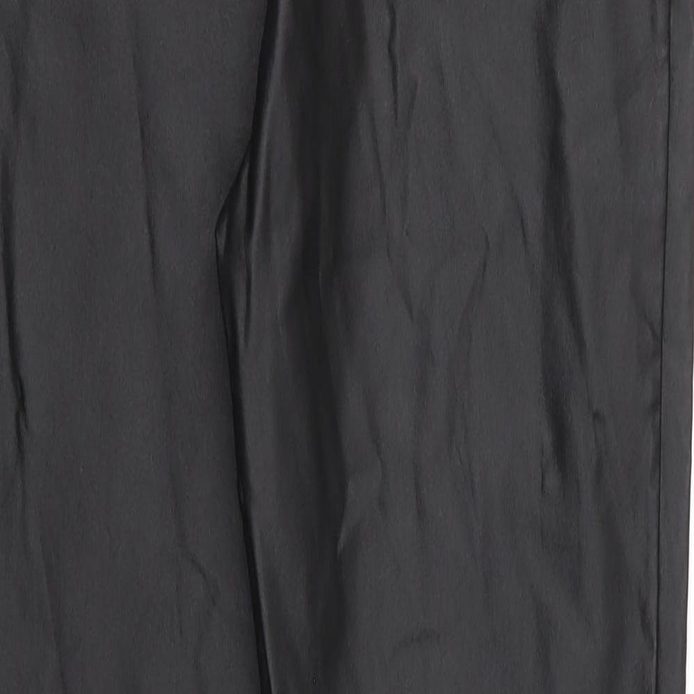 Matalan Womens Black Viscose Trousers Size 12 L29 in Regular