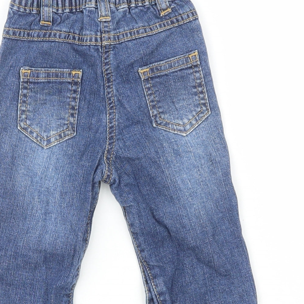 Wenice Boys Blue 100% Cotton Pedal Pusher Jeans Size 18-24 Months