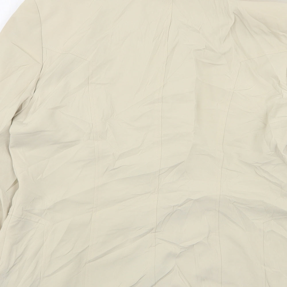 Gerry Weber Womens Beige Polyester Jacket Suit Jacket Size 14