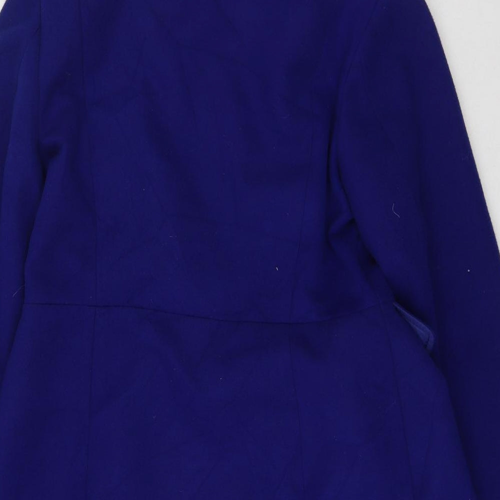 Marks and Spencer Womens Blue Trench Coat Coat Size 8