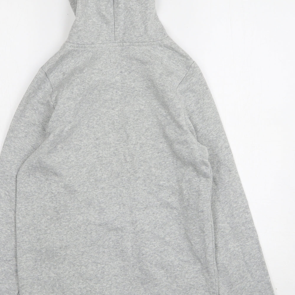 Gap Girls Grey Cotton Pullover Hoodie Size 13-14 Years
