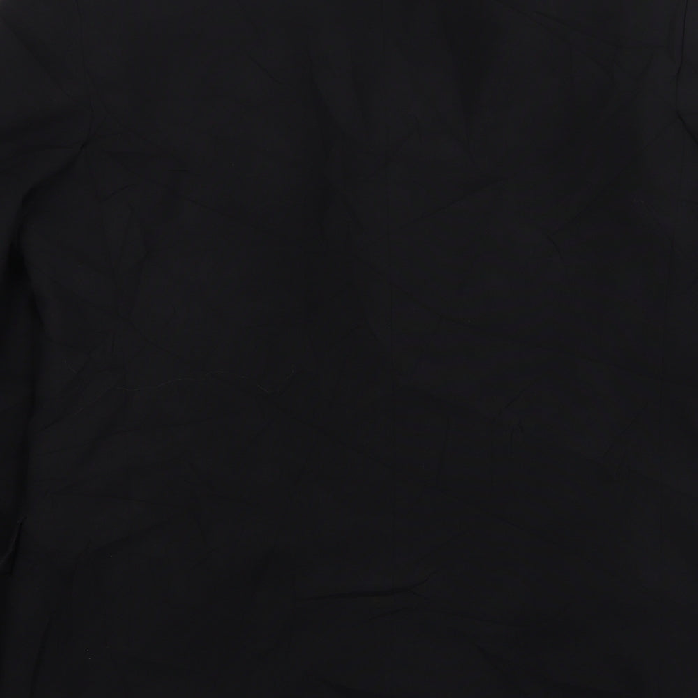 Savatini Mens Black Polyester Jacket Suit Jacket Size 40