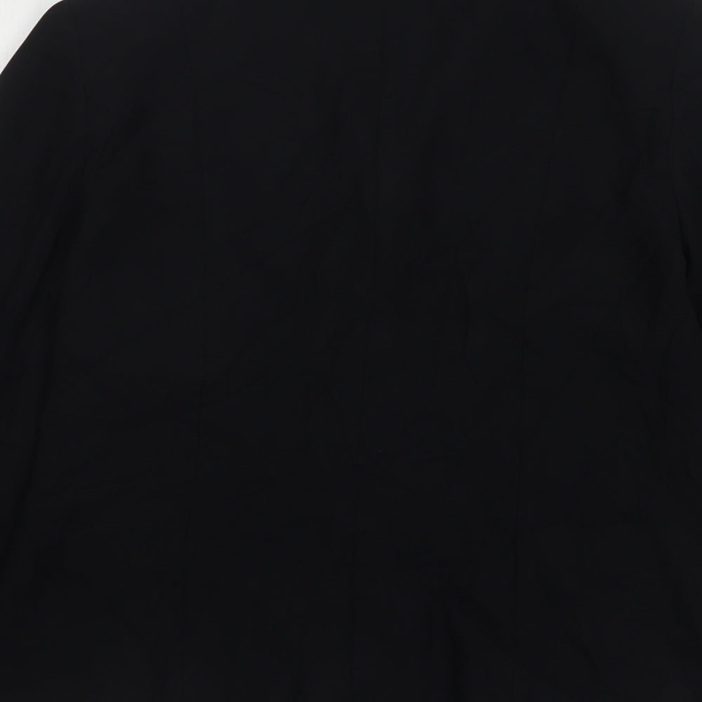 Rafaella Womens Black Polyester Jacket Suit Jacket Size 12