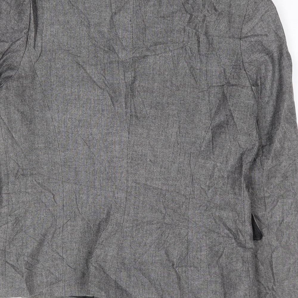 Marks and Spencer Womens Grey Polyester Jacket Suit Jacket Size 12