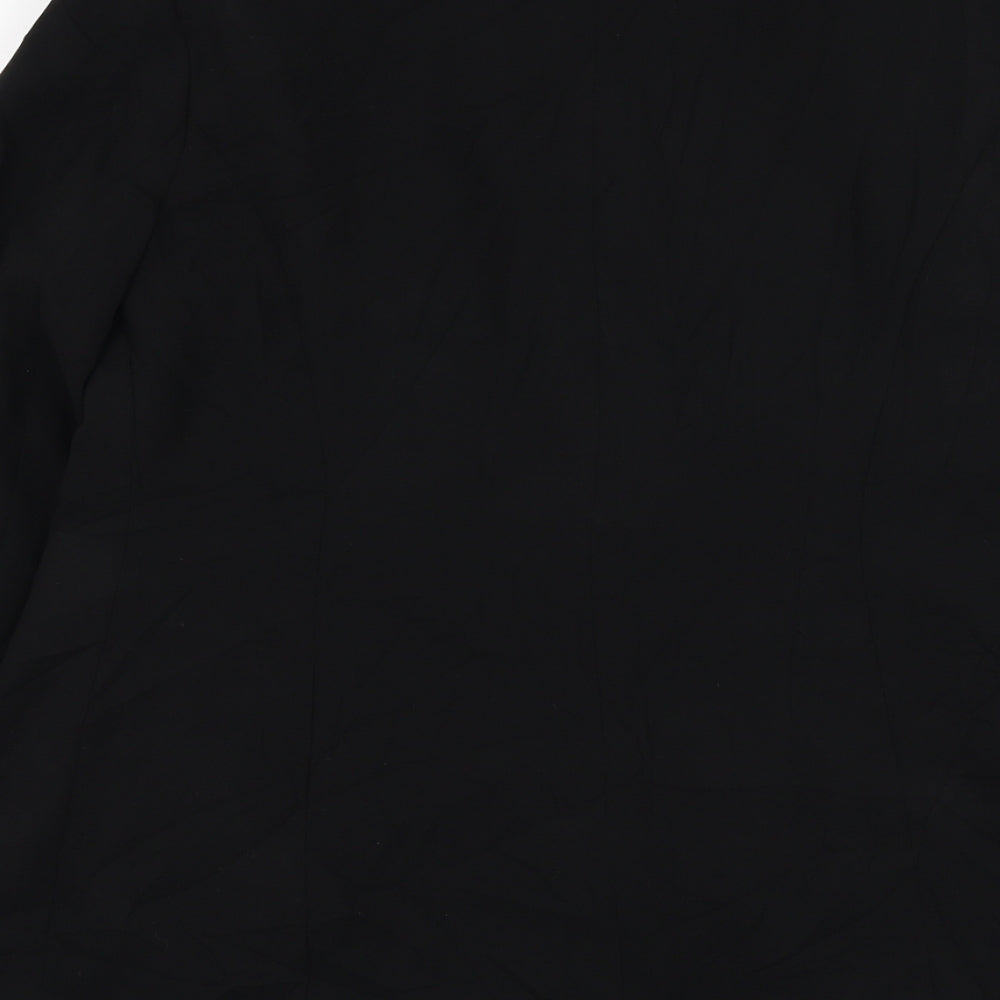Bonmarché Womens Black Blazer Size 14 Button