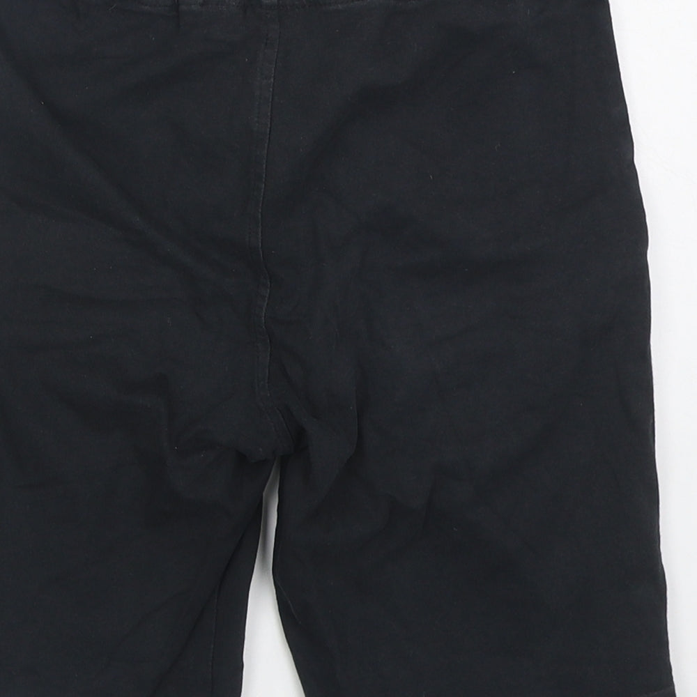 Pepperts Boys Black 100% Cotton Sweat Shorts Size 9-10 Years Regular Tie