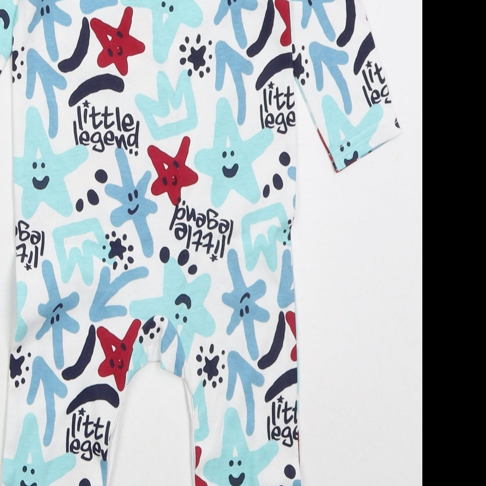 Studio Boys White Solid Cotton Cami One Piece Size 9-12 Months Button - Little Legend