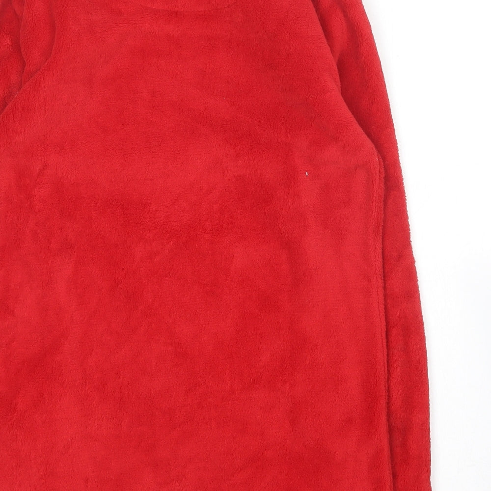 Primark Womens Red Solid Polyester Top Pyjama Top Size 4 - The Grinch