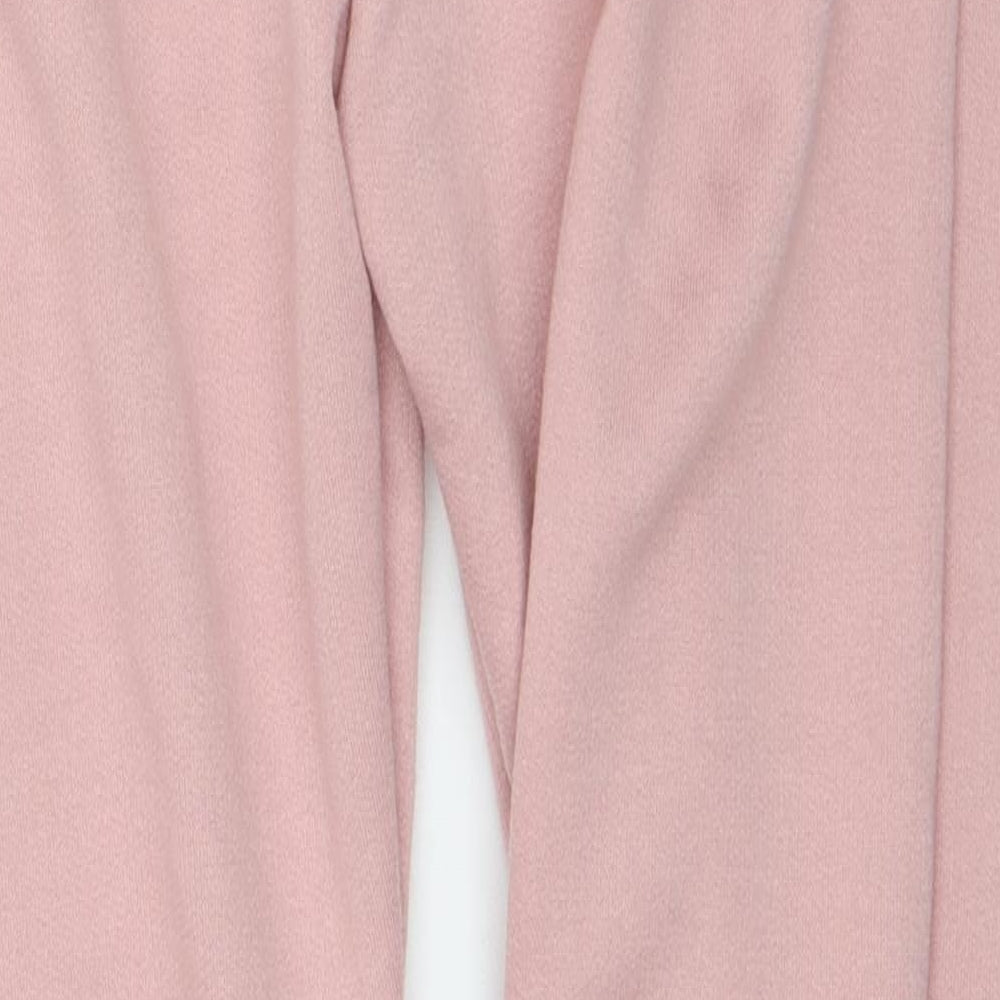 Preworn Womens Pink Polyester Sweatpants Trousers Size M L27 in Regular